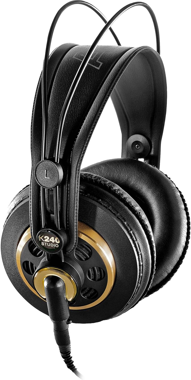AKG Pro Audio K240 STUDIO Over-Ear, Semi-Open, Professional Studio Headphones Pack of 2