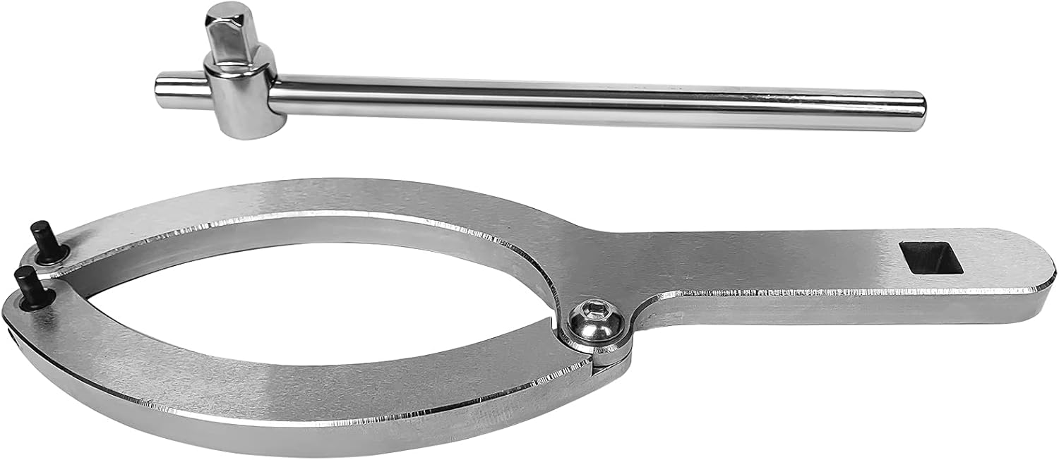 BZBMGMO Full Size Variable Pin Spanner Wrench and Adjustable Gland Nut Wrench(Adjustable From 3/4