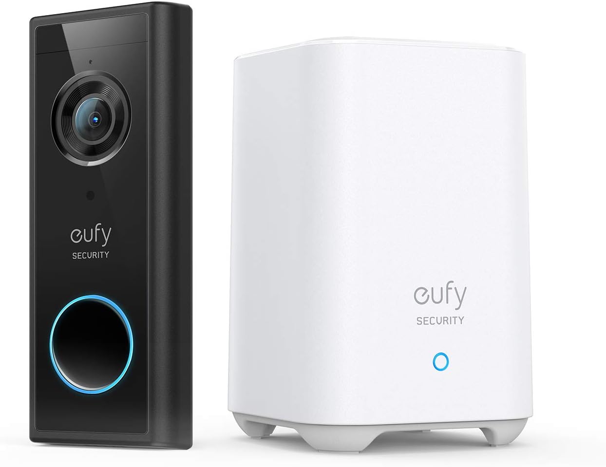 eufy Security, Video Doorbell (Battery-Powered) Kit, 2K Resolution, 180-Day Battery Life, Encrypted Local Storage, No Monthly Fees, HomeBase with High-Power Wi-Fi and Built-in Storage