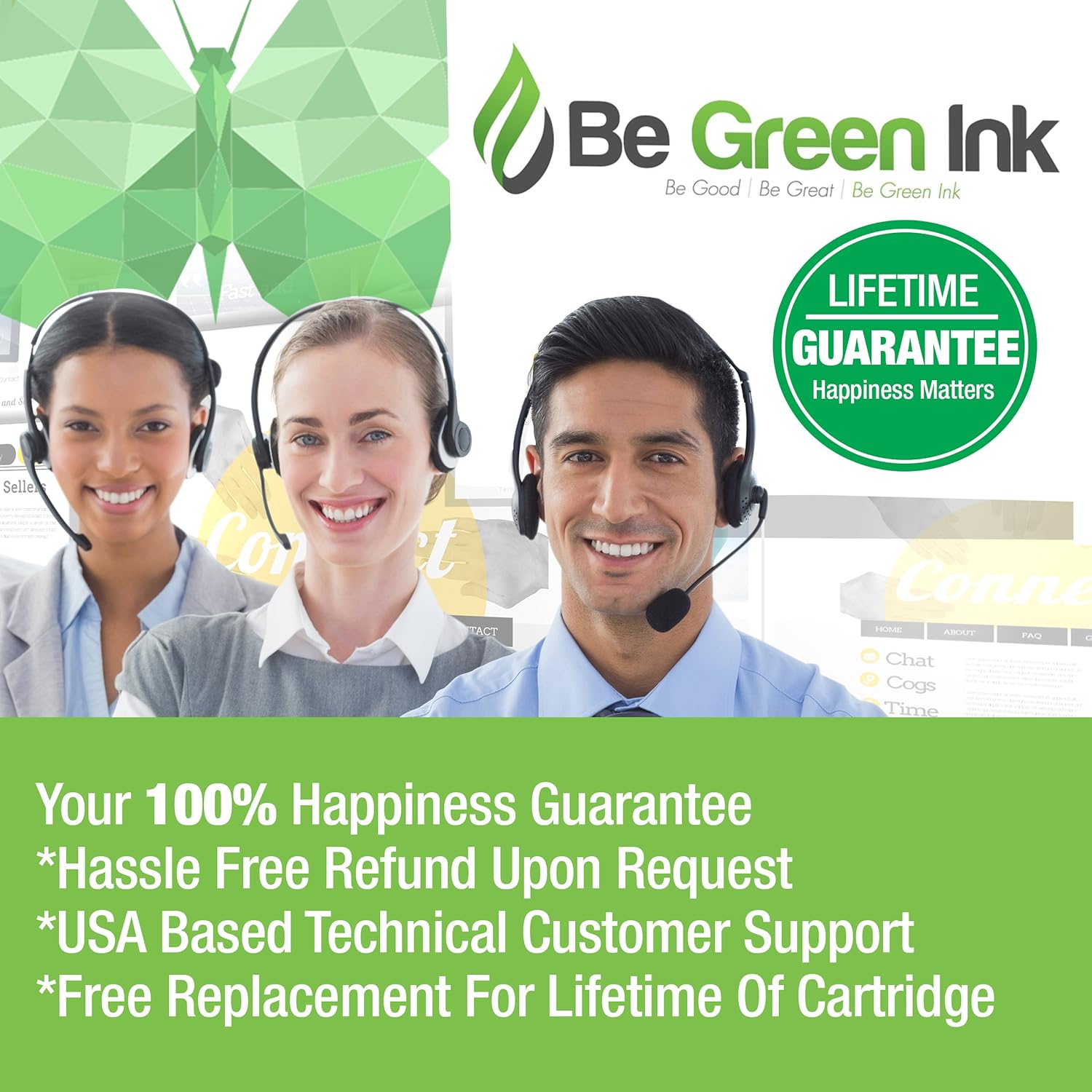 Be Green Ink 50F1H00 501H Toner Cartridge Compatible Replacement with Lexmark MS310dn MS312dn MS315dn MS410dn MS415dn MS510dn (1 Black 5,000 High Yield) Pack of 2