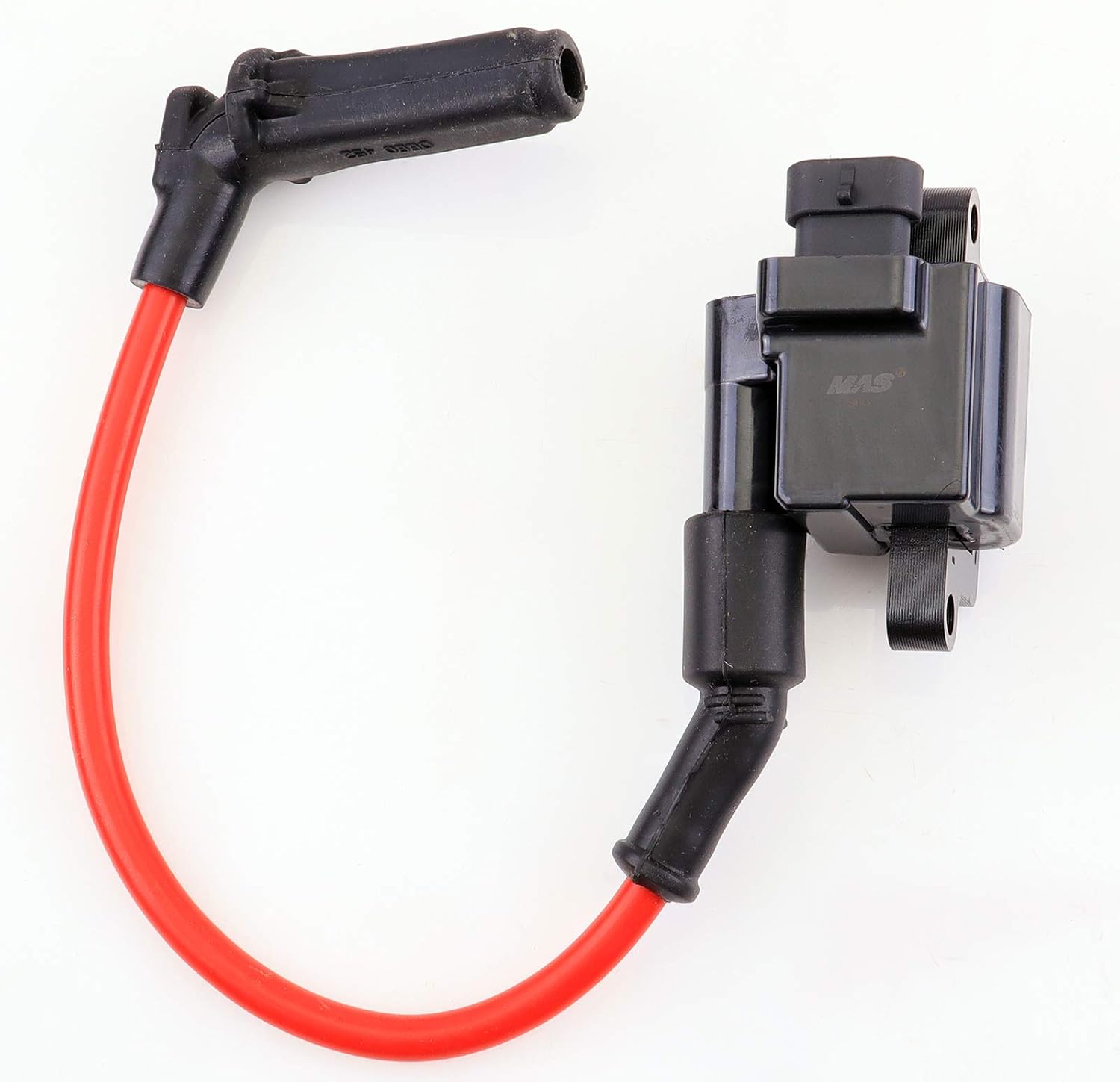 MAS Square Ignition Coil UF271 With One Set Permanence Spark Plug Wires Compatible with CHEVY/CADILLAC/GMC ESCALADE SILVERADO 1500-3500 SIERRA 1500-3500 HUMMER H2 4.6L 5.3L 6.0L 6.2L (Pack of 8)