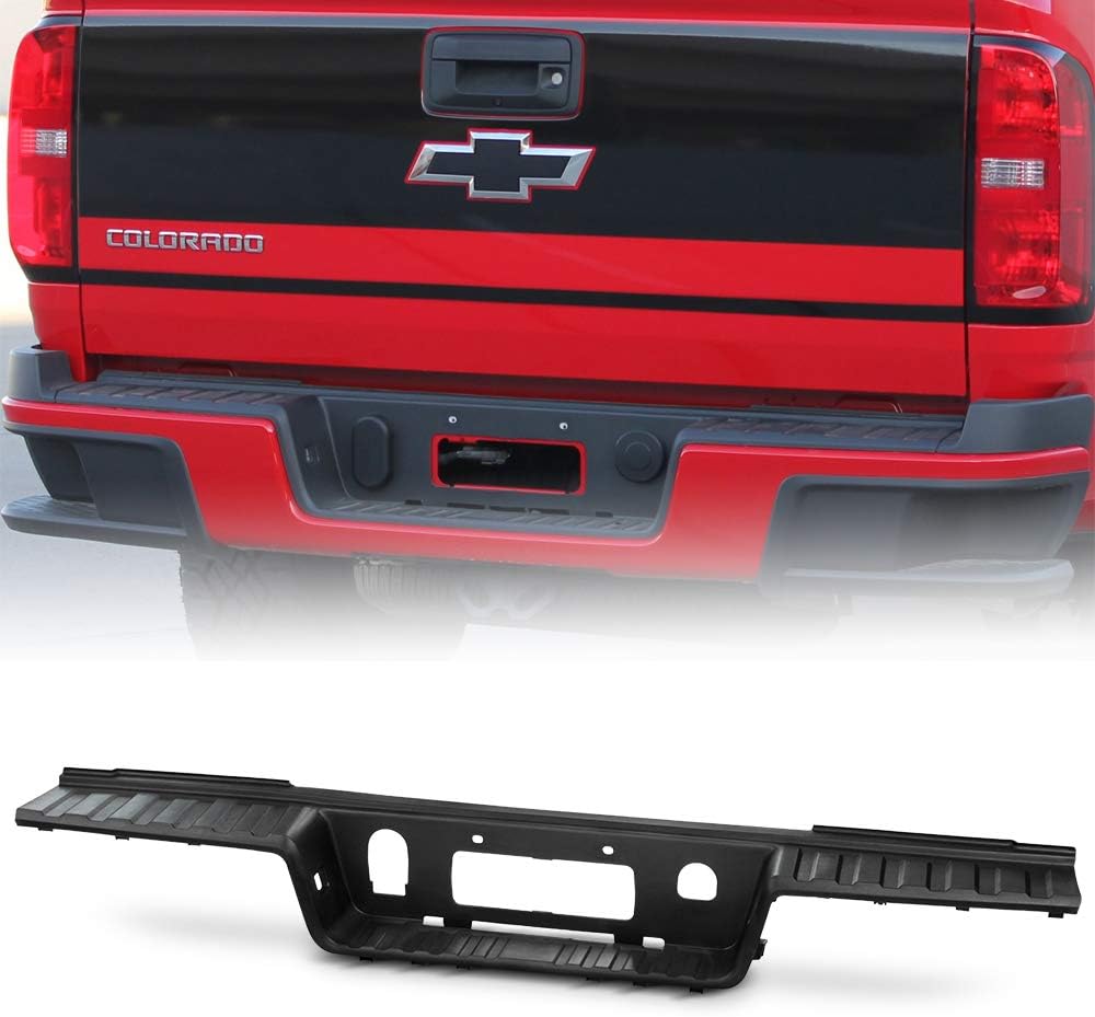 ACANII - For 2015-2020 Chevy Colorado | GMC Canyon Pickup Truck Black Textured Rear Bumper Center Step Pad Assembly