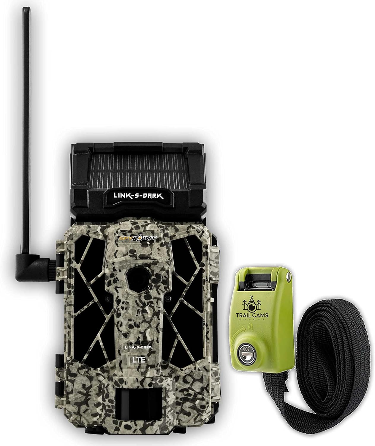 Spypoint Link-S-Dark with Six Foot Steel Reinforced Strap (Link-S-Dark-V)