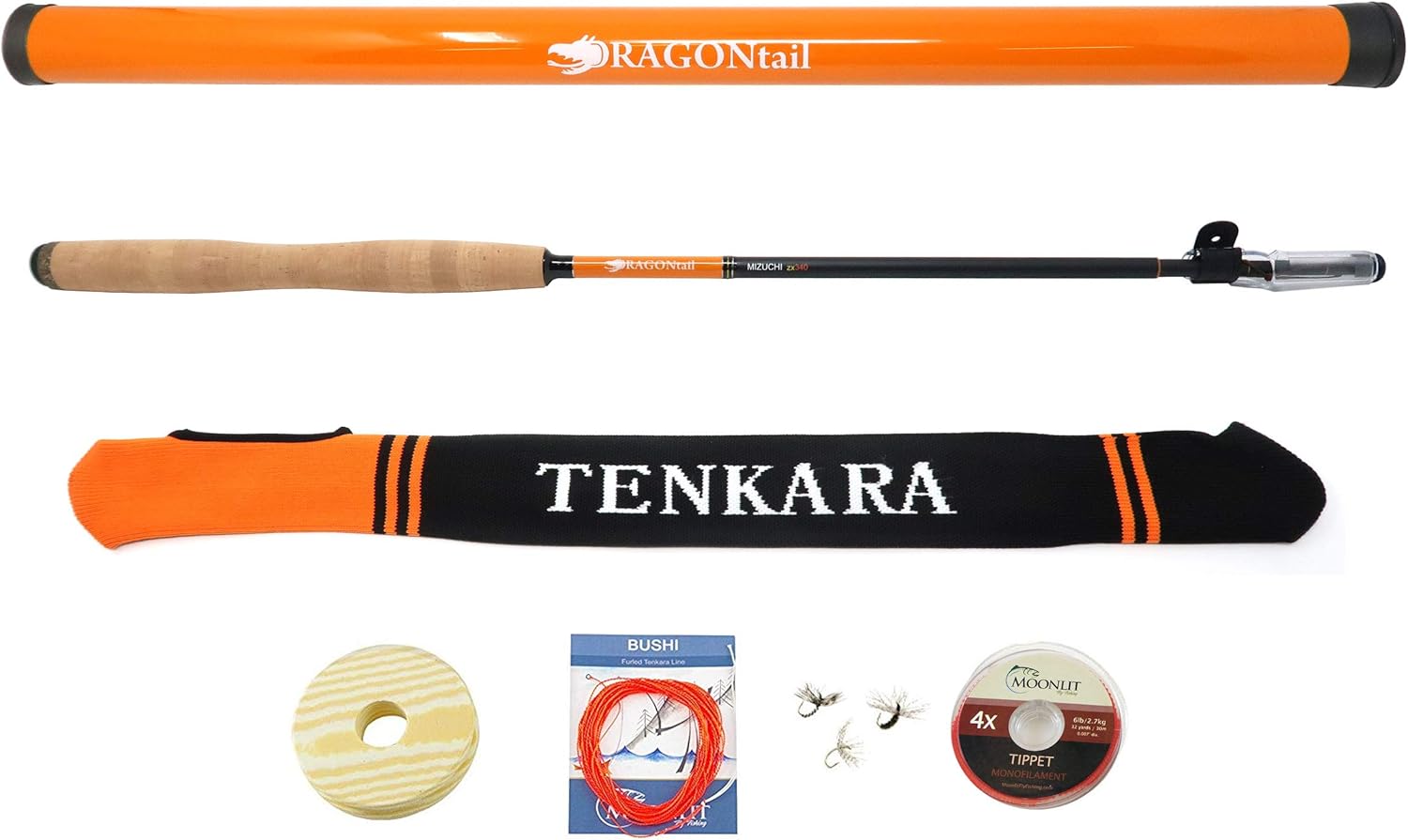 DRAGONtail MIZUCHI zx340 Zoom Small Stream 3 Length Tenkara Rod