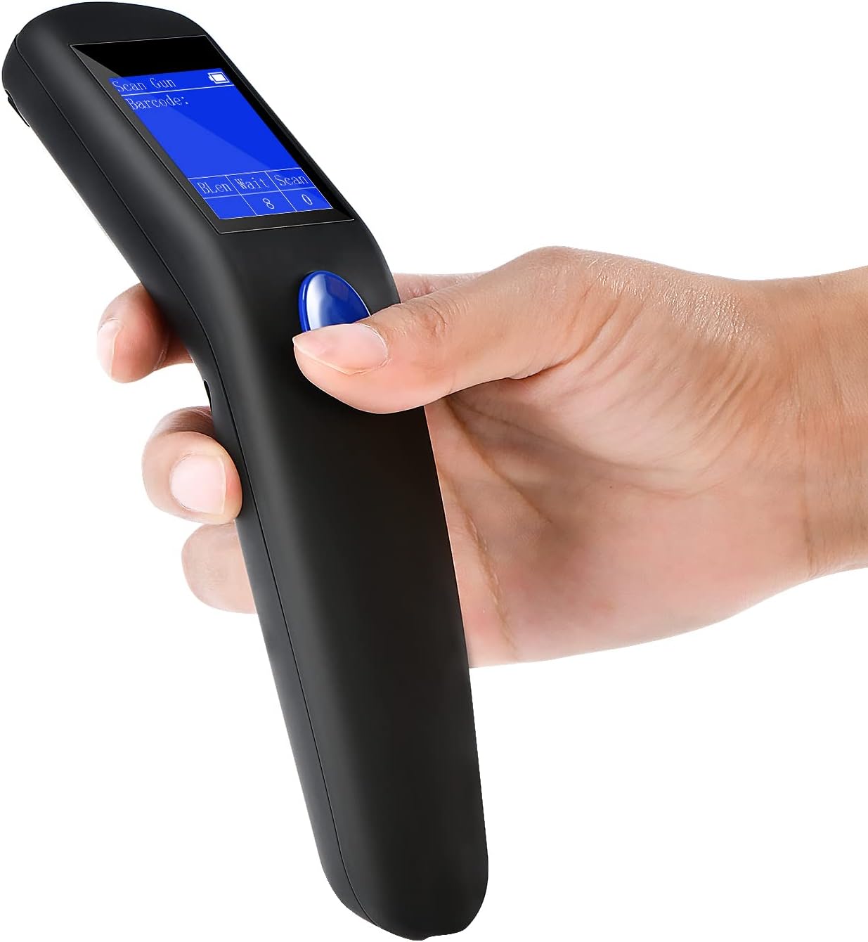 QR Bar Code Scanner,JRHC 2D Portable Barcode Scanner Wireless 2-in-1 2.4G Wireless & USB Wired Handheld Barcode Reader Inventory Management with Display for Supermarket, Store, Warehouse, Library Pack of 2