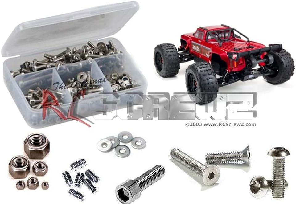 RCScrewZ Stainless Steel Screw Kit ara034 Compatible with Arrma Outcast 8s 1/5th for Kit ARA5810 Pack of 2