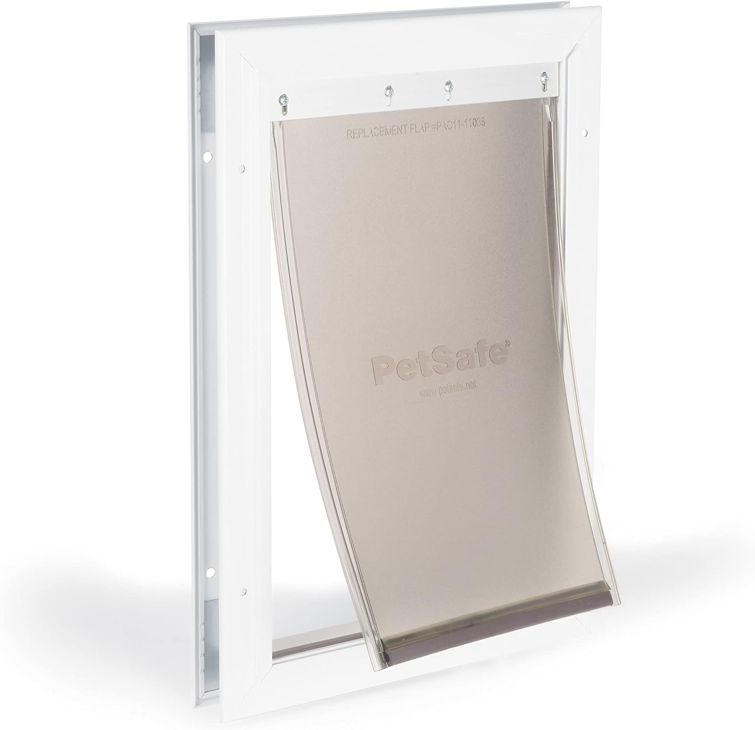 PetSafe Freedom Aluminum Dog Door or Cat Door - Solid Durable Frame, Flexible Tinted Magnetic Vinyl Flap with Slide-in Closing Panel - DIY, Easy to Install - for Small, Medium, Large, X-Large Breeds Pack of 2