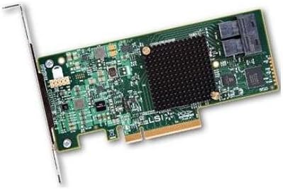 LSI Logic LSI00344 9300-8i SGL SAS 8Port 12Gb/s PCIE3.0 HBA Controller Card Brown Box OEM