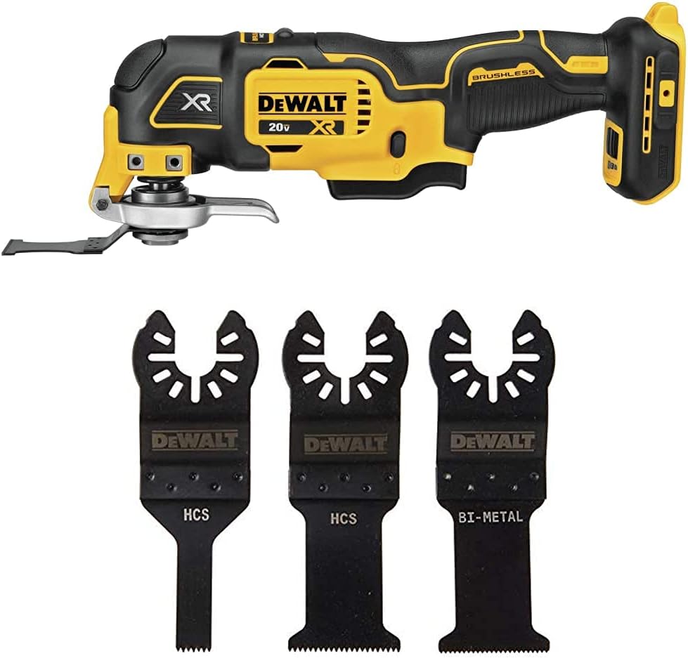 DEWALT 20V Max XR Oscillating Multi-Tool, Variable Speed, Tool Only (DCS356B)