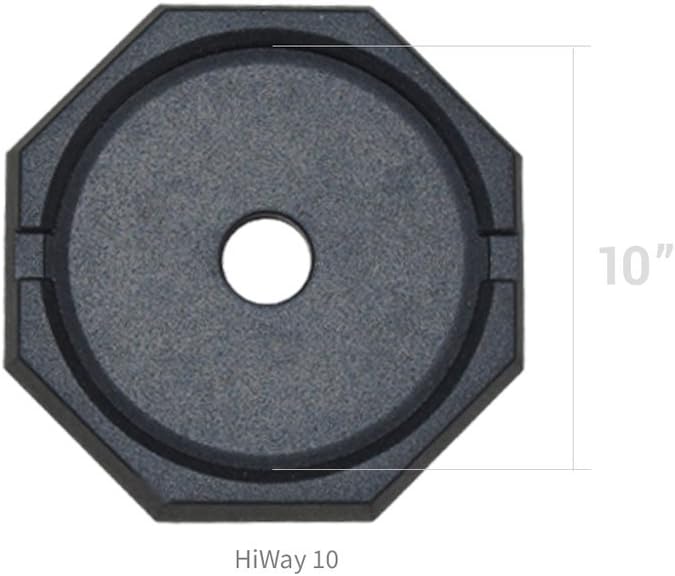 SnapPad HiWay Permanently Attached RV Leveling Jack Pad for HWH Round Landing Feet (10 inch 4-Pack)