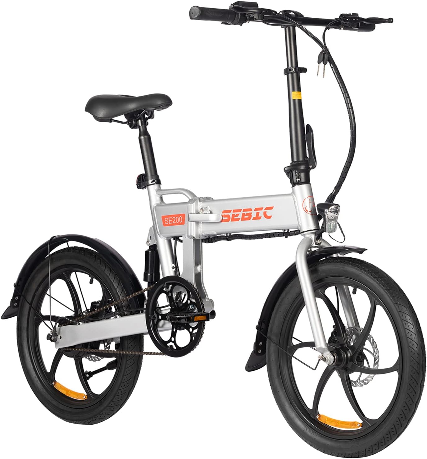 SEBIC Folding Electric Bike, 350W Electric Road Bike for Adults and Teenagers with 20MPH, 20'' Electric Foldable Bike with 36V/7.5Ah Removable Battery, 3 Riding Modes & Pedal Assist & UL Certified