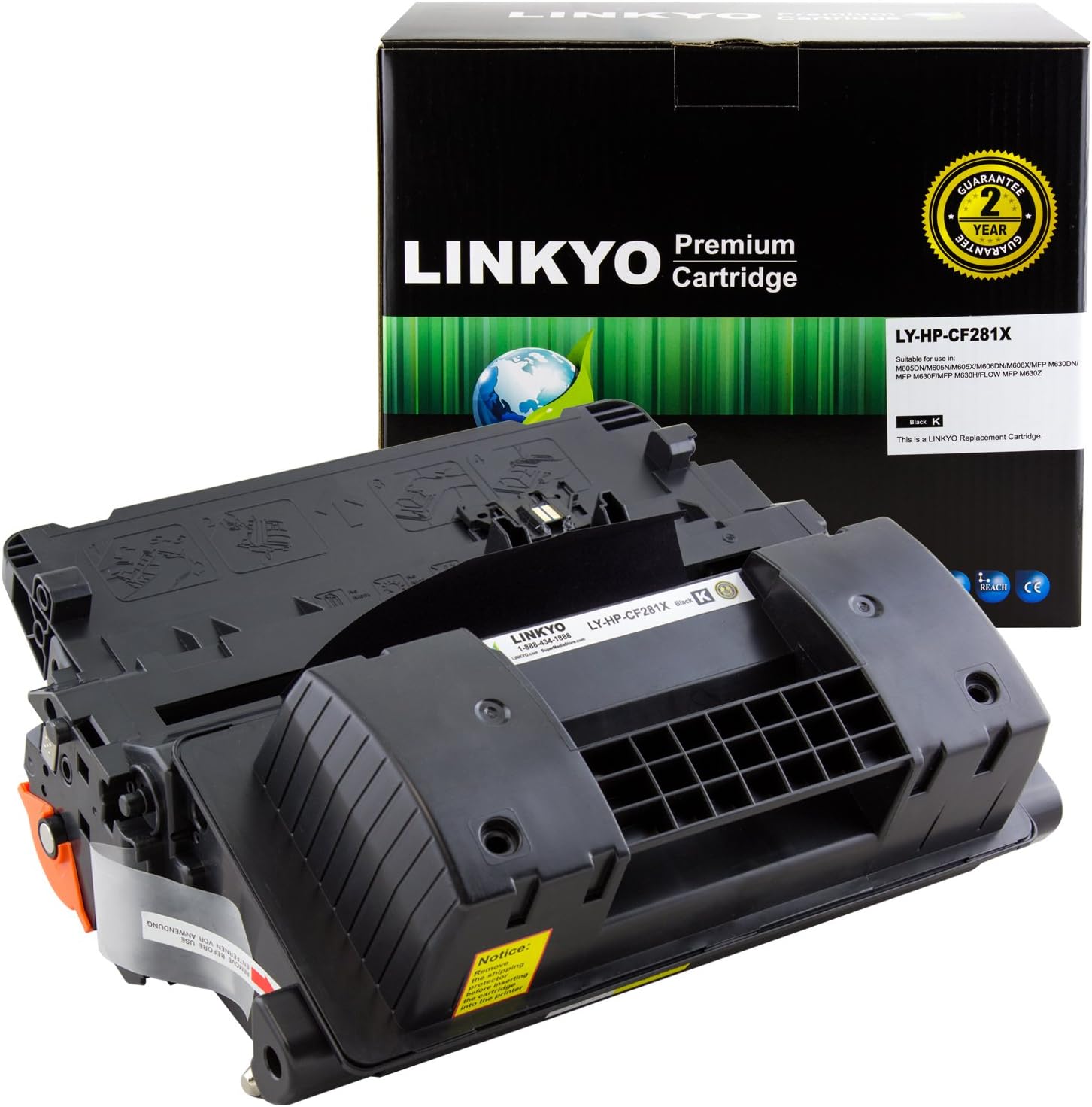 LINKYO Compatible Toner Cartridge Replacement for HP 81X CF281X (Black, High Yield) Pack of 2