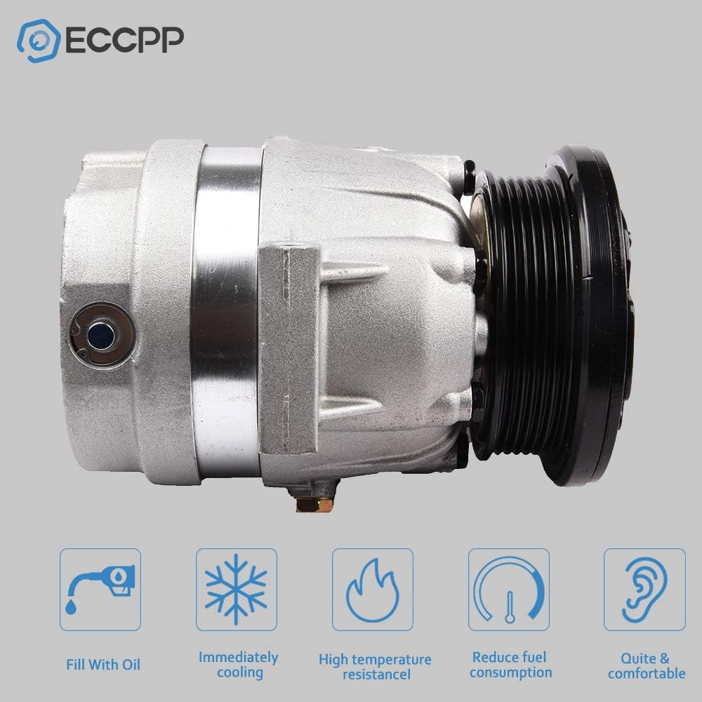 ECCPP AC Compressor for 2002-2003 Ch-evrolet Impala 3.4L 1996-2003 P-ontiac Grand Prix 3.1L CO 20458C