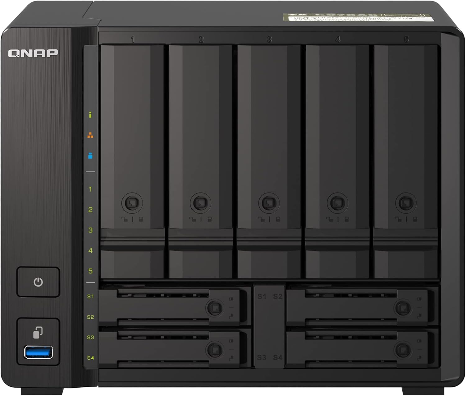 QNAP TS-h973AX-8G 9-Bay QuTS Hero NAS with 10GbE/2.5GbE Connectivity