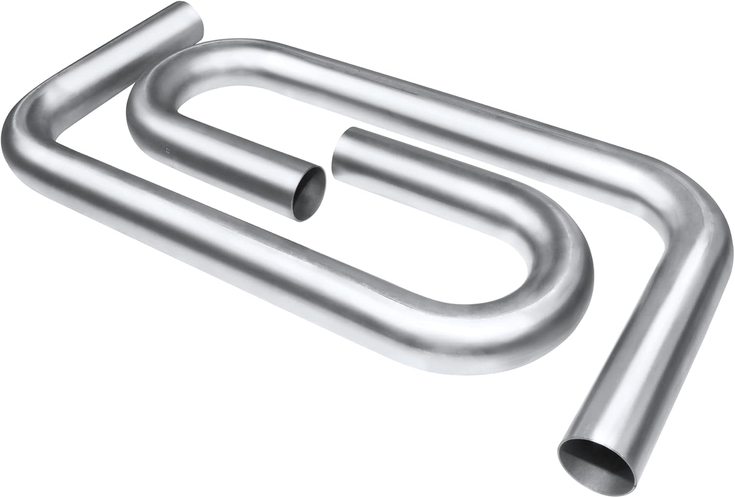 FORTLUFT Universal Sets (Custom Exhaust Tubing Kit 16 pcs Aluminized Steel Mandrel Bends, Straight Pipes & U-Bends, 2.50''/63.5mm)