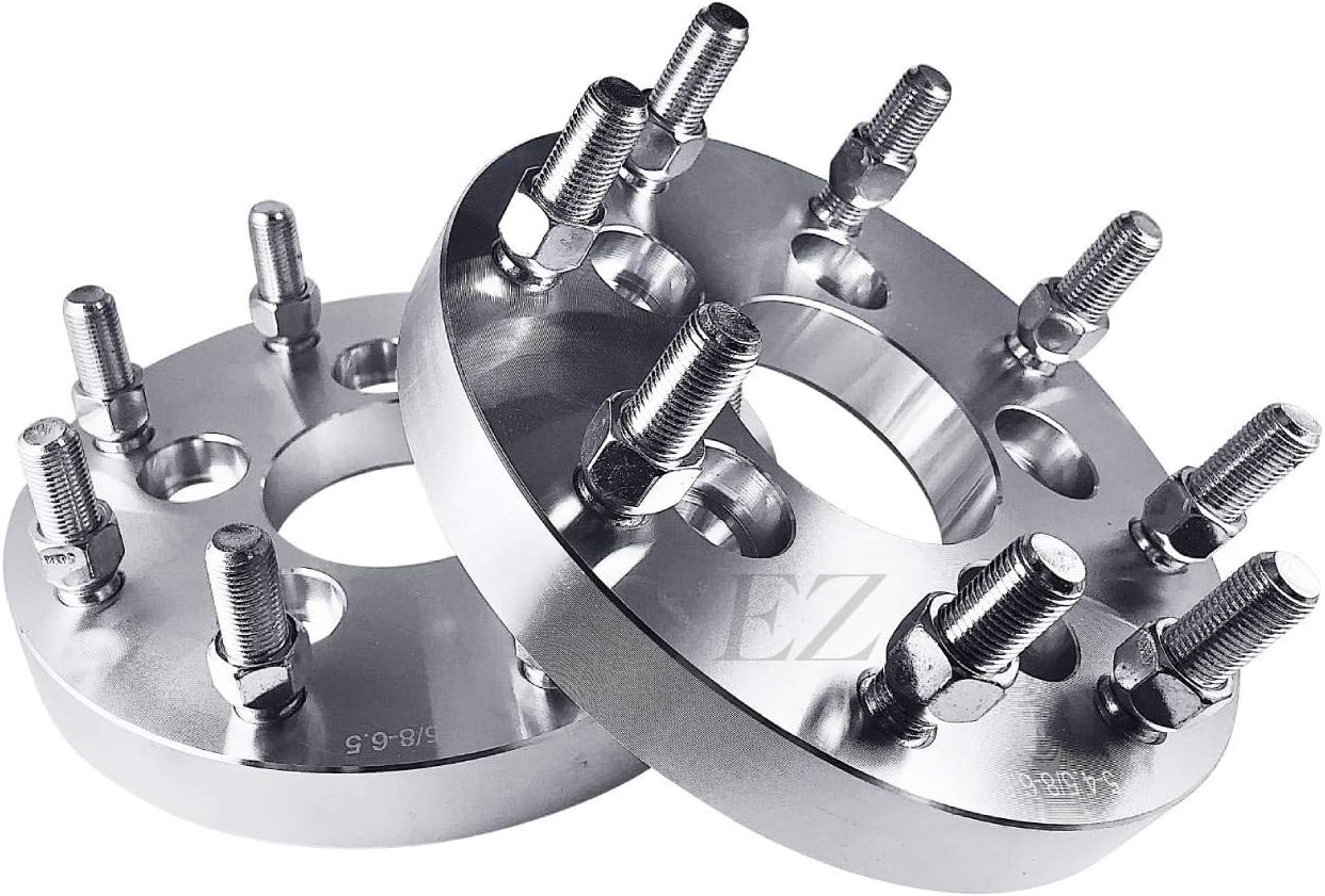 EZAccessory 2 Wheel Adapters 5x4.5 to 8x6.5 (5x114.3 to 8x165) Thickness 1 Inch