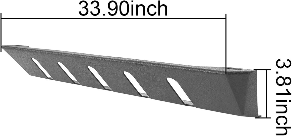 Hooke Road Front Skid Plate Bumper Cover Compatible with Jeep Wrangler TJ 1997 1998 1999 2000 2001 2002 2003 2004 2005 2006