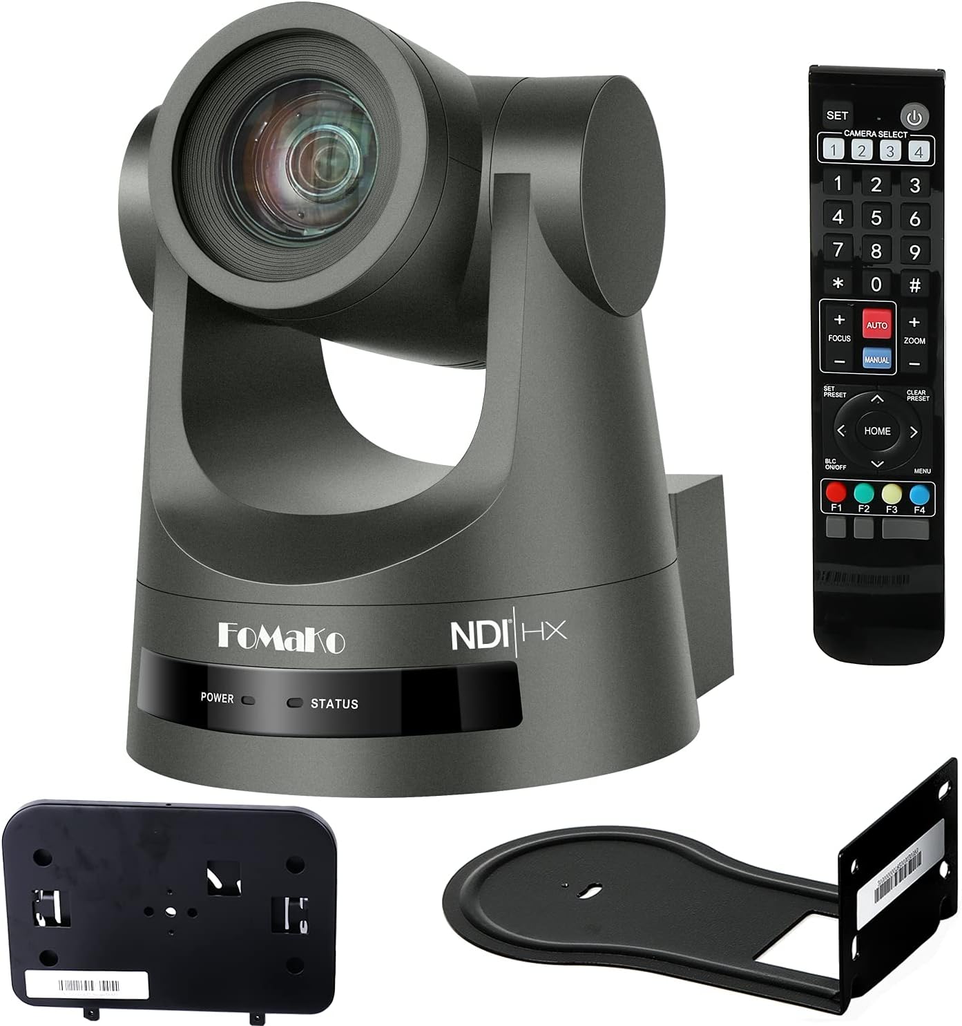 FoMaKo NDI PTZ Camera 12X/30X Optical Zoom Wide Angle Conference Camera HDMI 3G-SDI LAN POE 1080P/60FPS Broadcast Live Streaming NDI Camera for Church Supports vMix OBS (30X Zoom NDI PTZ Camera)