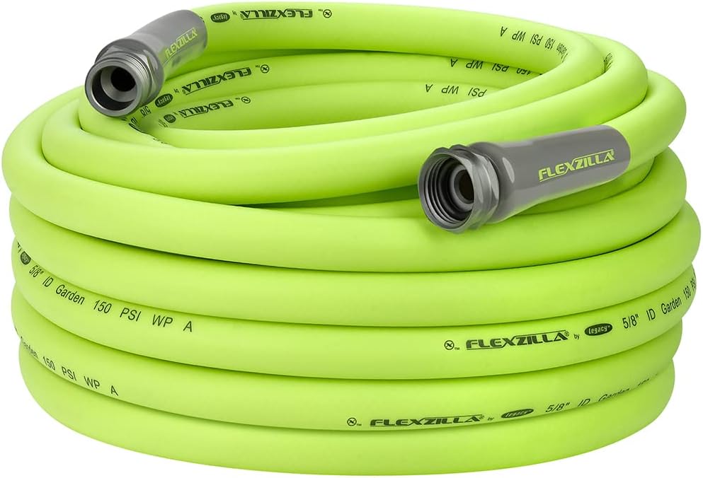 Flexzilla Garden Hose, 3/4 in. x 75 ft., Heavy Duty, Lightweight, Drinking Water Safe - HFZG675YW Pack of 2
