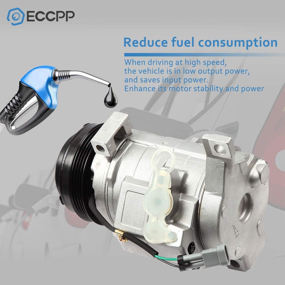 ECCPP AC Compressor Replacement for 2000-2013 for Ch-evrolet Silverado 1500 2500 3500 2005-2014 for C-adillac Escalade 2007-2013 for Ch-evrolet Avalanche CO 29002C