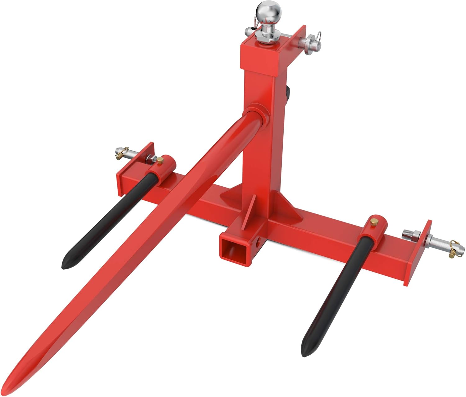 YINTATECH 49” Hay Spear 3000lbs Capacity and 2 Stabilizers Spear with 3 Point Trailer Hitch 2