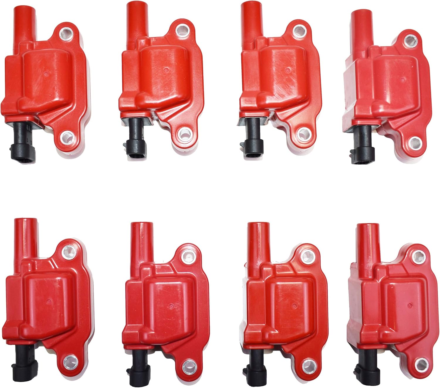 A-Team Performance - Ignition Coil - Compatible with Chevrolet GM Pontiac LS LSX LS1 LS2 LS3 LS6 LS7 293 325 364 376 427 Red Pack of 8
