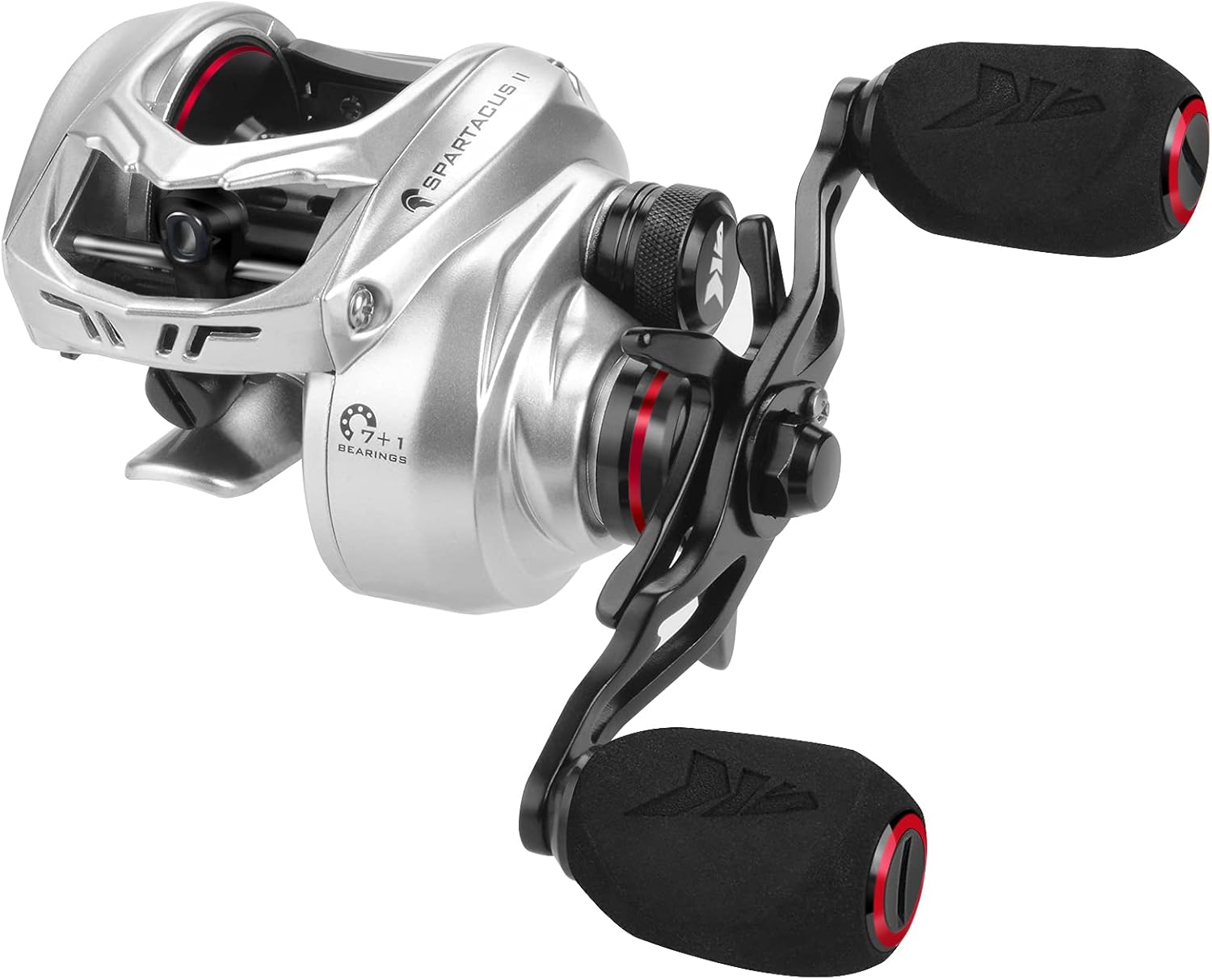 KastKing Spartacus II Baitcasting Fishing Reel, 6oz Ultralight, Super Smooth with 17.6 LB Carbon Fiber Drag, 7.2:1 Gear Ratio, 39mm Palm Perfect Lower Profile Design Pack of 2