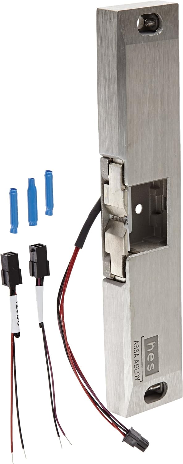 HES 9600-630 Series Stainless Steel Fire Rated Surface Mounted Electric Strike Body for Rim Exit Devices, Satin Stainless Steel Finish