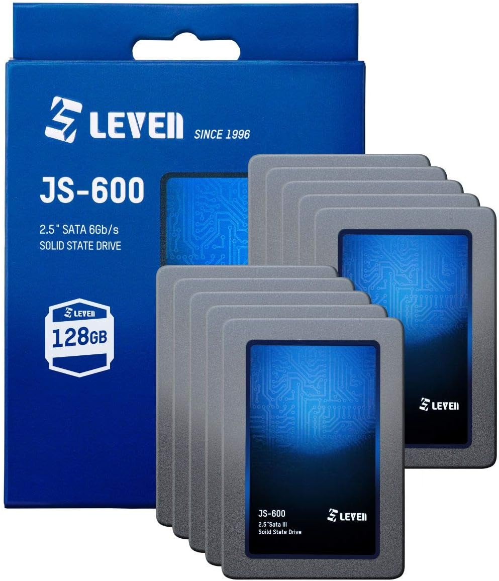 LEVEN SSD 512GB (Retail 10 Pack) - up to 550MB/s - 3D NAND TLC SATA III Internal Solid State Drive - 6 Gb/s, 2.5 inch /7mm (0.28