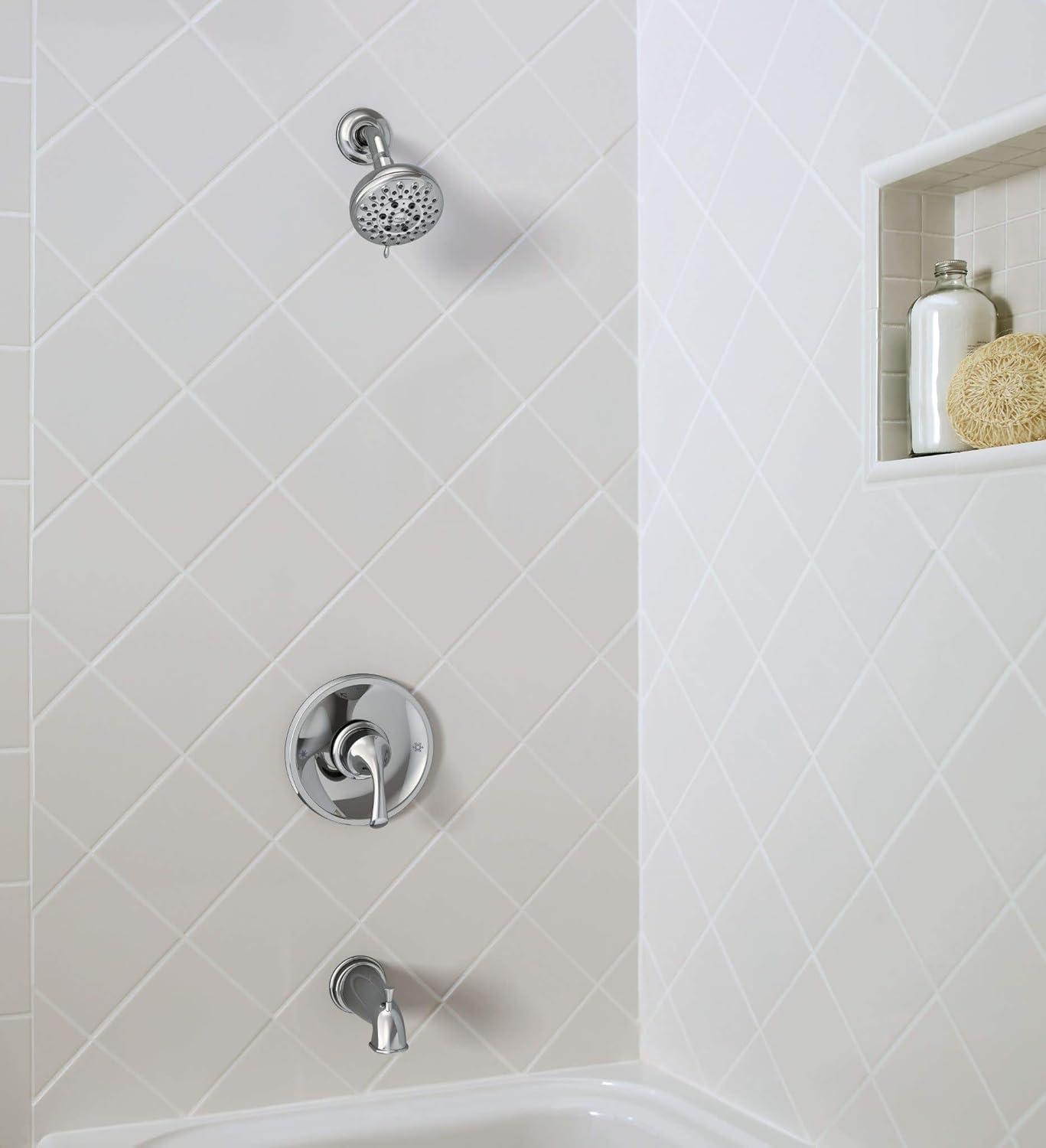 Moen 82115 Idora Posi-Temp Tub and Shower with Valve Included, Chrome