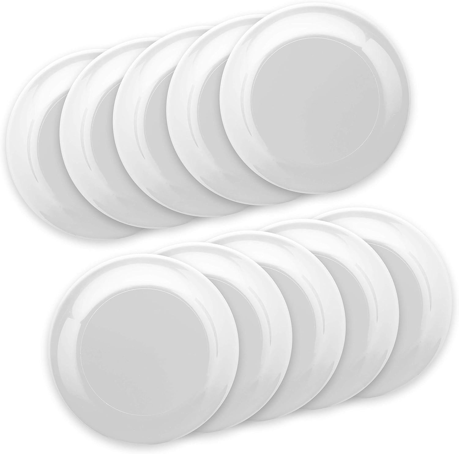 DISCOUNT PROMOS Frisbee Flying Discs in Bulk, 9.25 in. Fun Family Beach Game Pack of 2