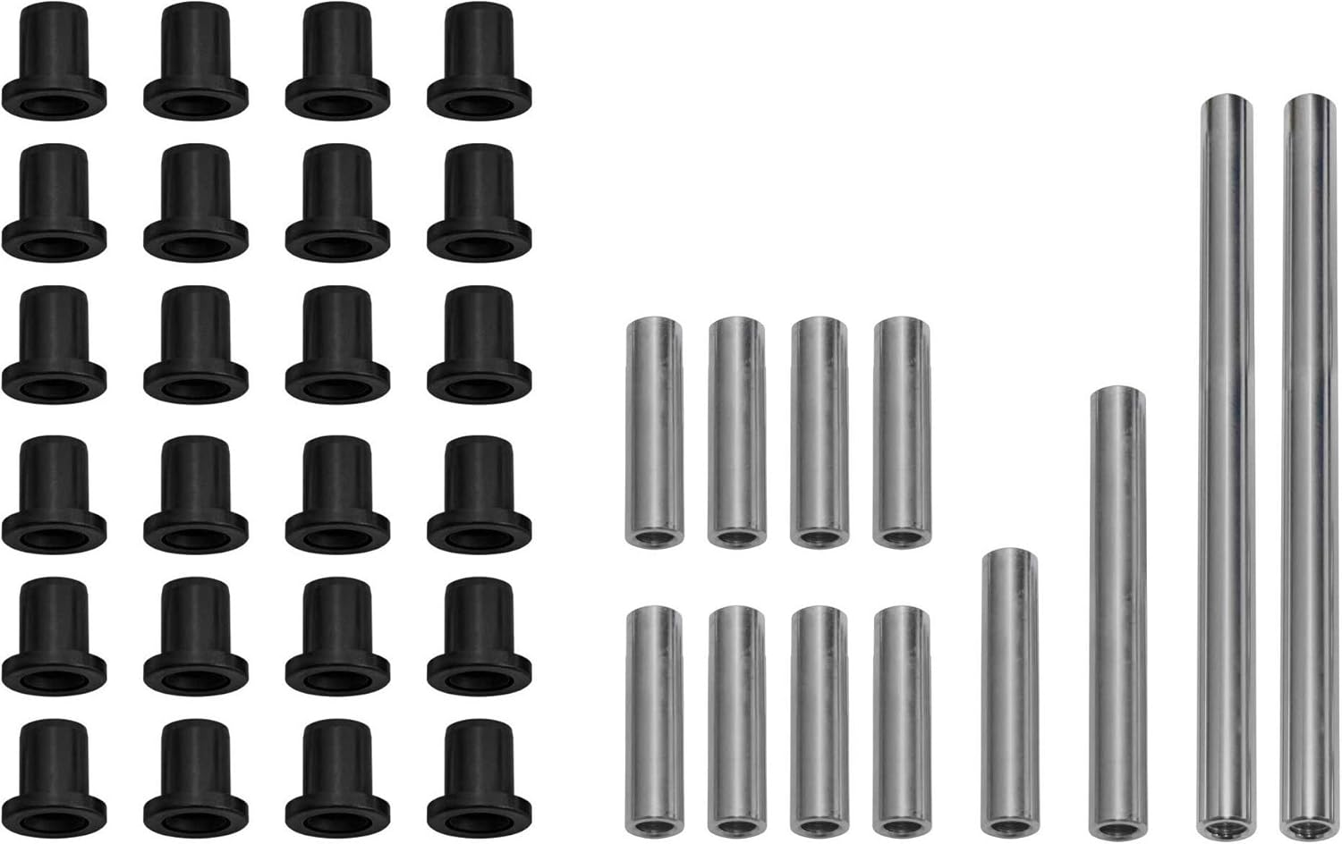 SuperATV Heavy Duty UHMW A-Arm/Control Arm Bushing Kit for SuperATV Arms for Polaris Ranger XP 570 PRO-FIT Cab/Crew (2015-2016) - Front and Rear - Stronger Than Stock With Lower Wear