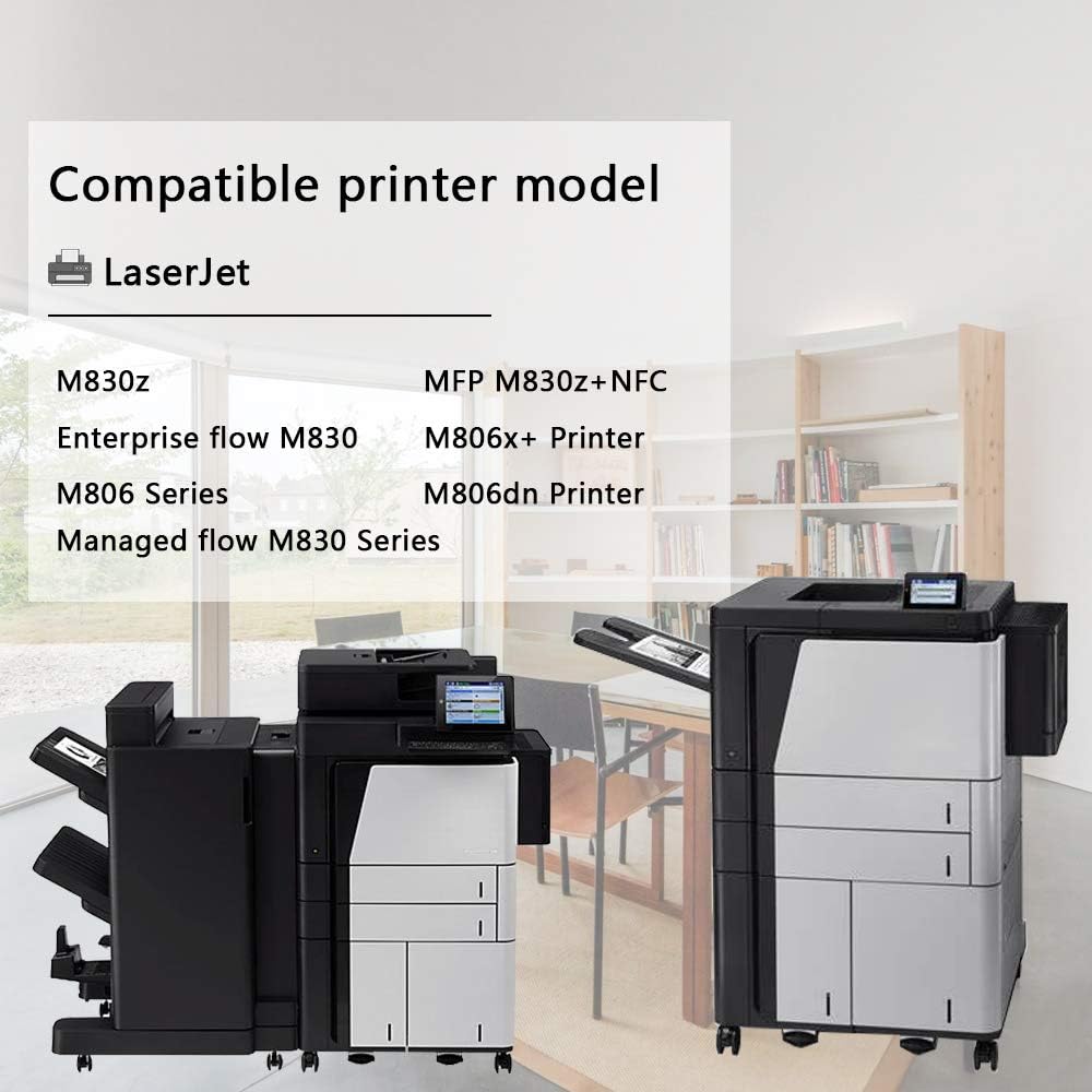 Black 25X | CF325X 2-Pack Toner Cartridge Compatible for HP Printer M806dn M806x+ M830z M830z+NFC M806 M830 M830 Printers Toner Cartridge,Sold by AcToner.