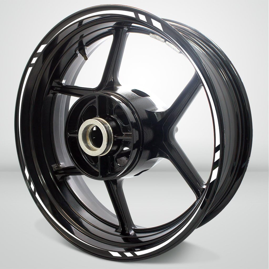 Stickman Vinyls Reflective Blue Swift Outer Rim Liner Stripe Compatible with BMW R Nine T Pack of 2