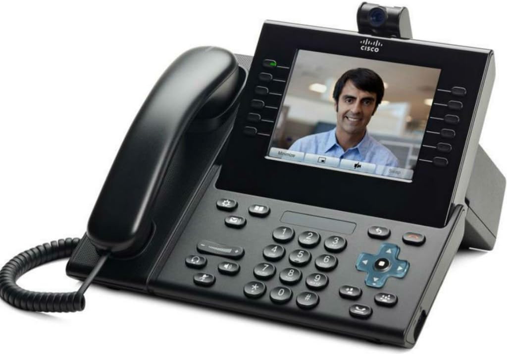 Cisco CP-9951-CL-CAM-K9 Unified IP Endpoint Slimline Handset Phone with Camera Charcoal (Certified Refurbished) (Power Supply Not Included)