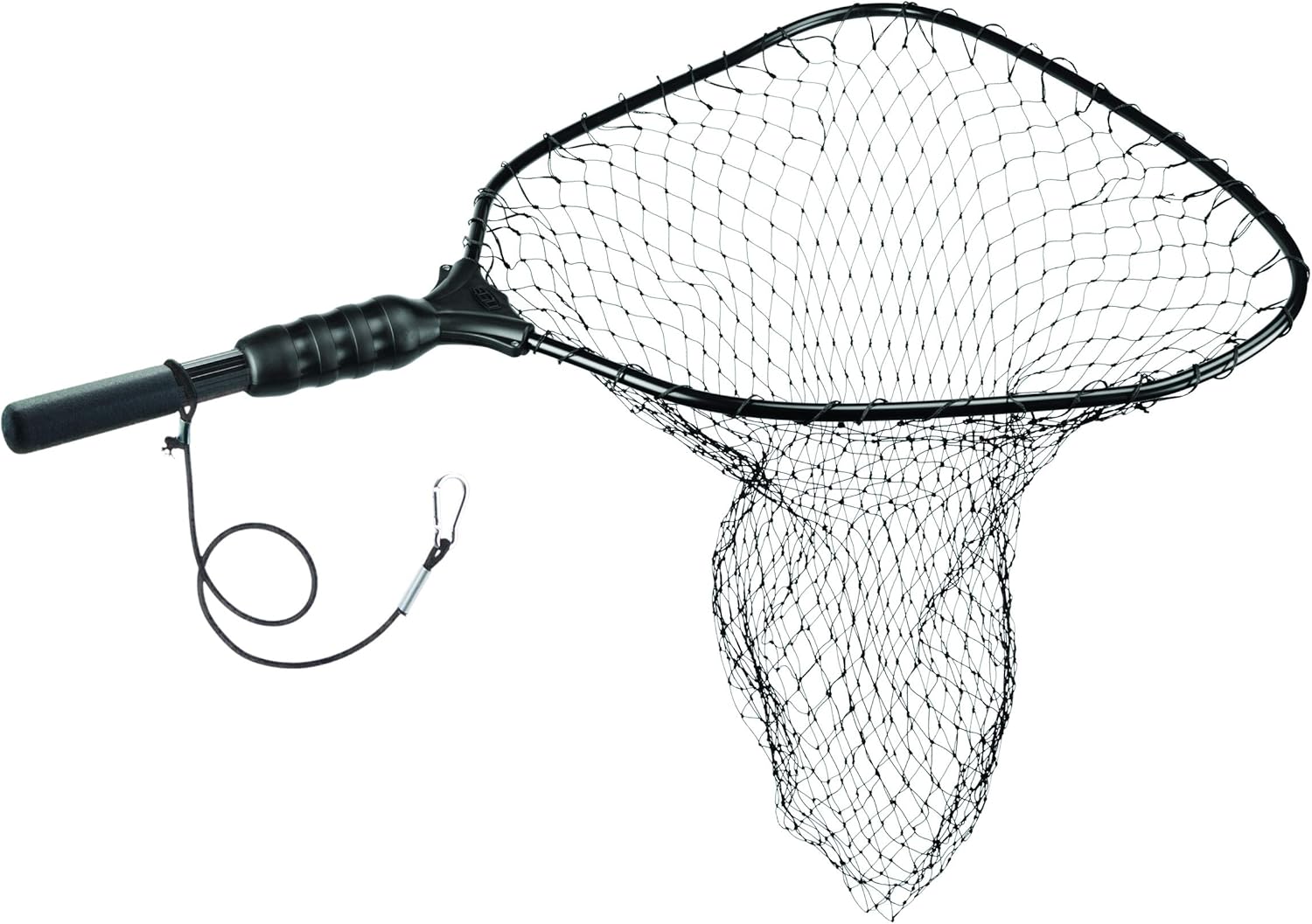 EGO Fishing Net, Kayaking & Wading Design, Floating Net, Salt & Freshwater, Non-Slip Grip, Kayak Tool, Aluminum Clip on Tether, Warranty Pack of 2