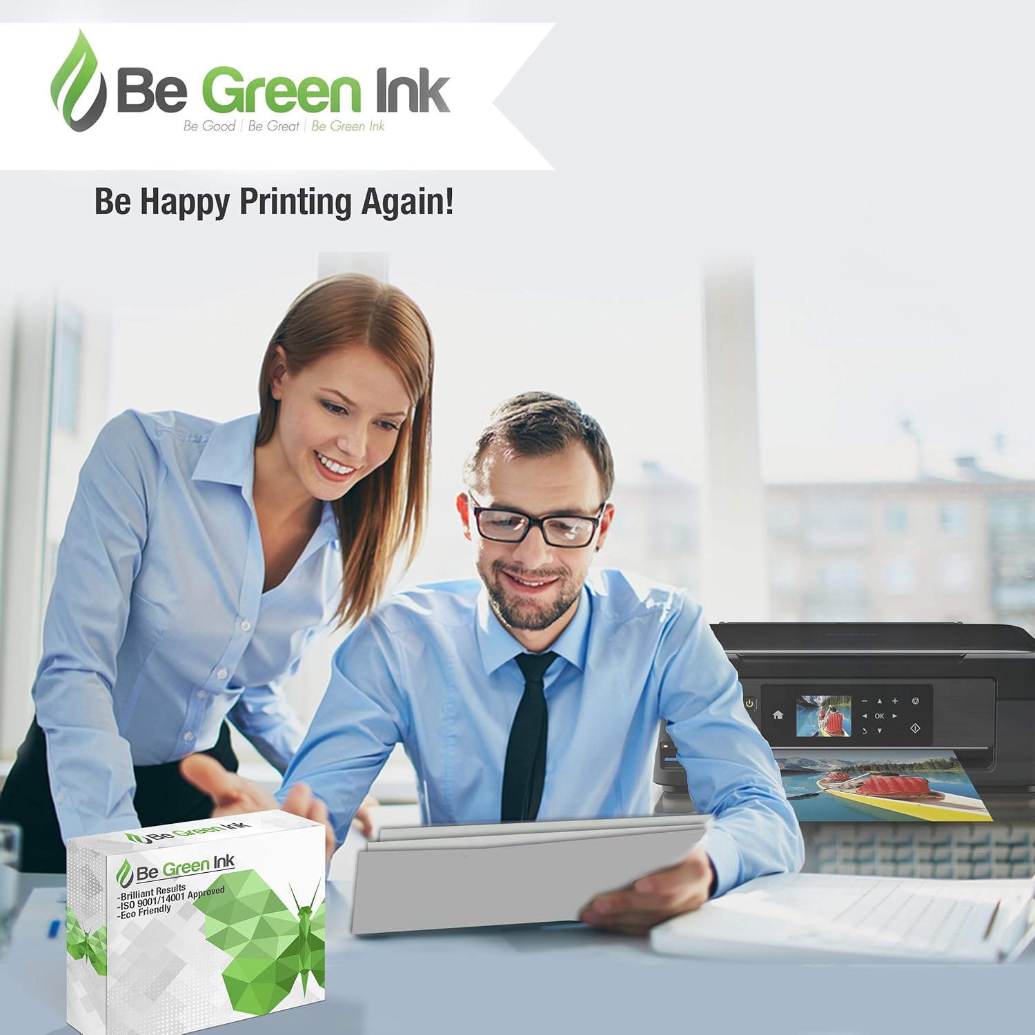 Be Green Ink 50F1H00 501H Toner Cartridge Compatible Replacement with Lexmark MS310dn MS312dn MS315dn MS410dn MS415dn MS510dn (1 Black 5,000 High Yield) Pack of 2