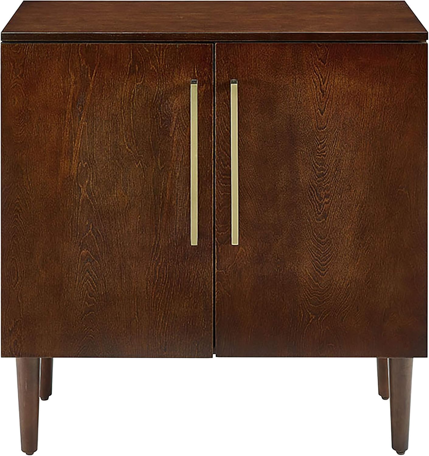 Crosley Furniture Everett Mid-Century Modern Media Console, Mahogany
