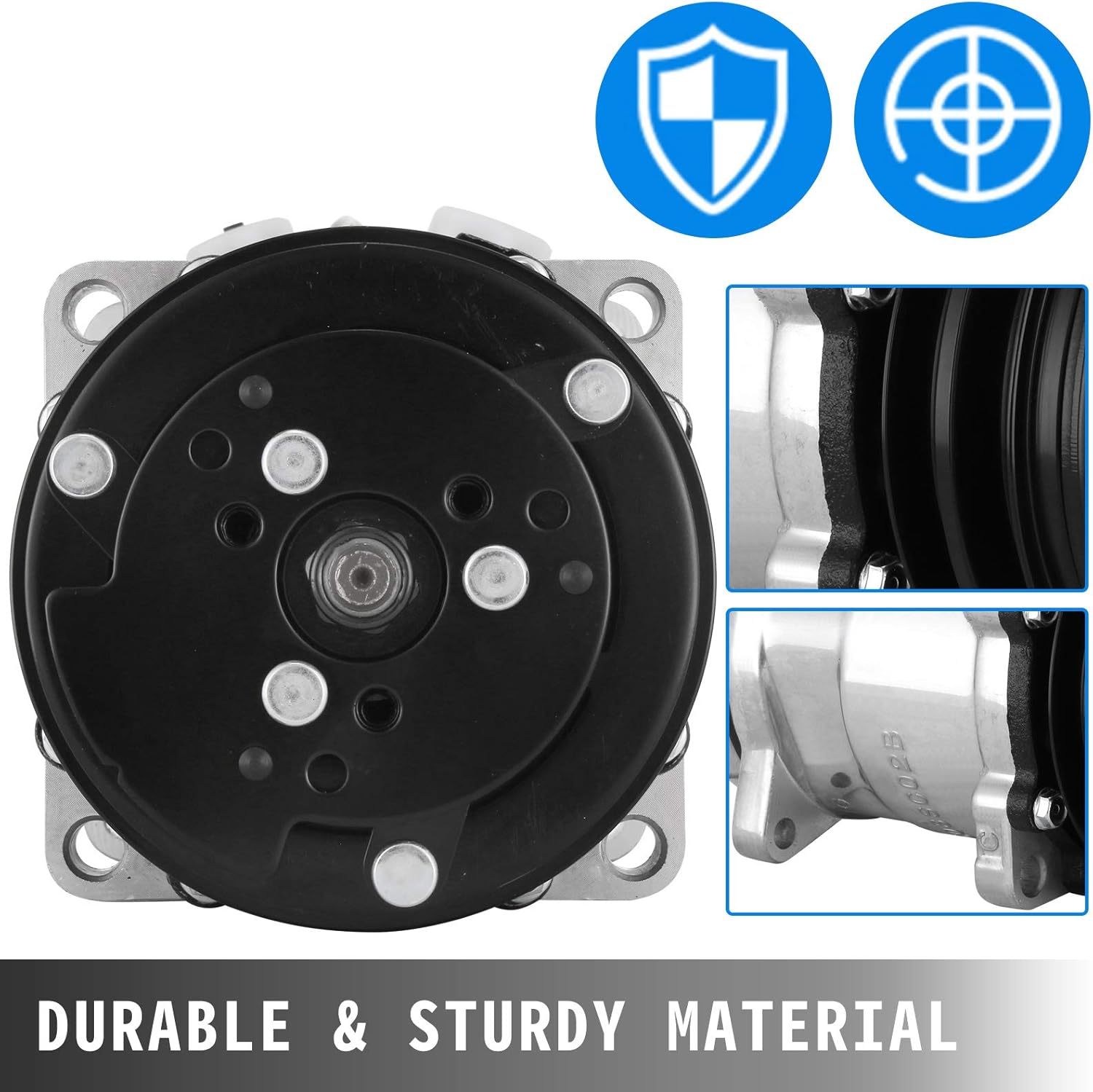 Mophorn CO 9285C AC Compressor SD508 Air Conditioning Compressor Car for 1985-1990 Wrangler and Cherokee and Comanche Air Conditioning Compressor (SD508) Pack of 2