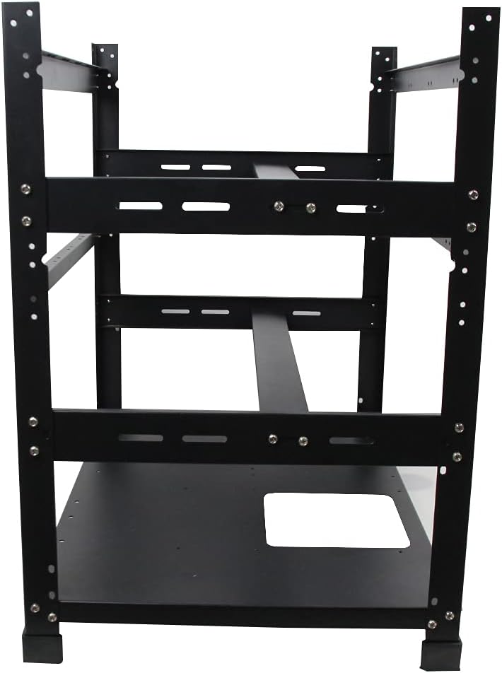 12GPU Mining Rig Frame, Steel Open Air Miner Mining Frame Rig Case