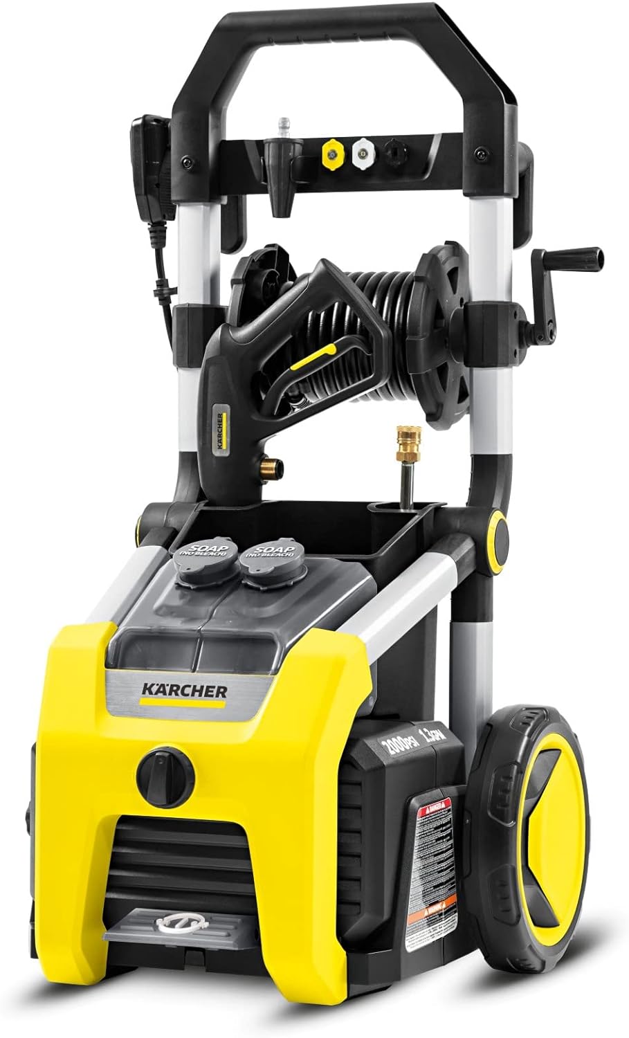 Karcher K1700 Cube 1700 PSI TruPressure Electric Power Pressure Washer with 3 Nozzle Attachments – 1.2 GPM