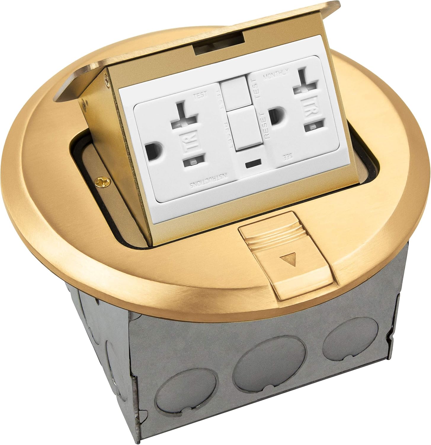 ENERLITES Round Pop-Up Floor Box Kit, 6