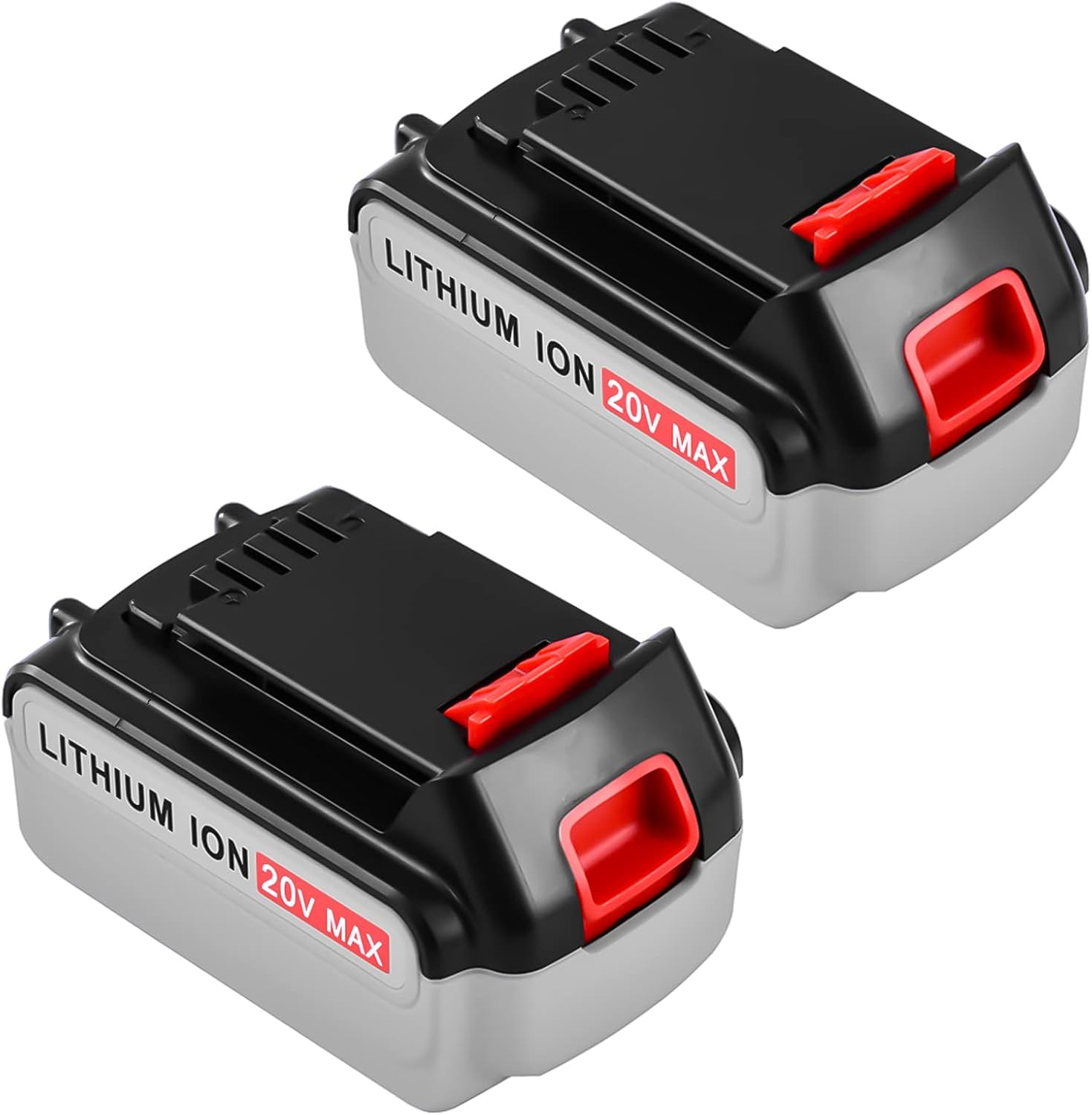 2 Pack 5.0Ah LBXR20 Replacement Battery Compatible with Black and Decker 20V Battery Lithium Ion LB20 LBX20 LBXR2020-OPE LBXR20B-2 LB2X4020 LB2X4020-OPE Tools Pack of 2