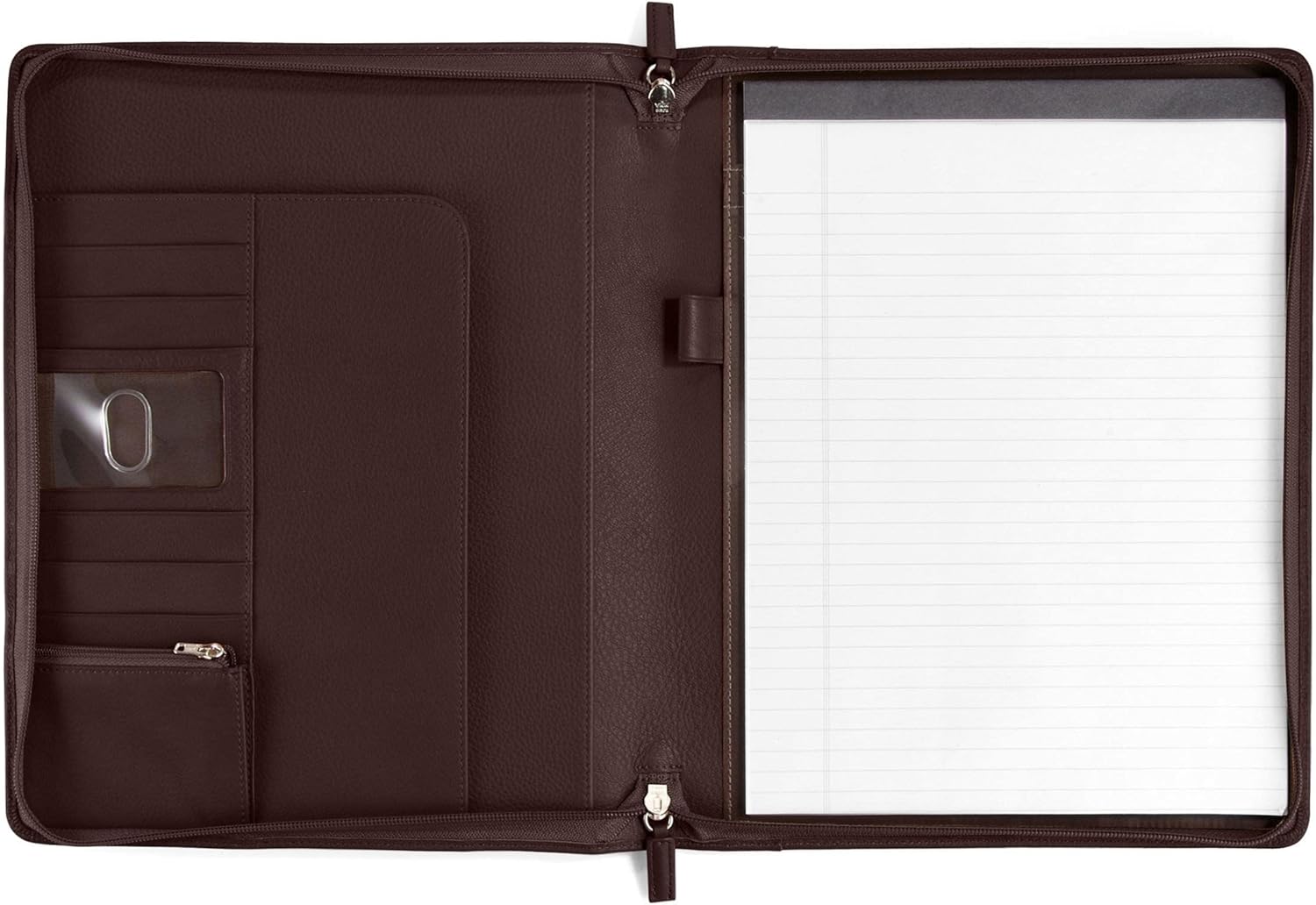 Leatherology Cognac Classic Zippered Padfolio