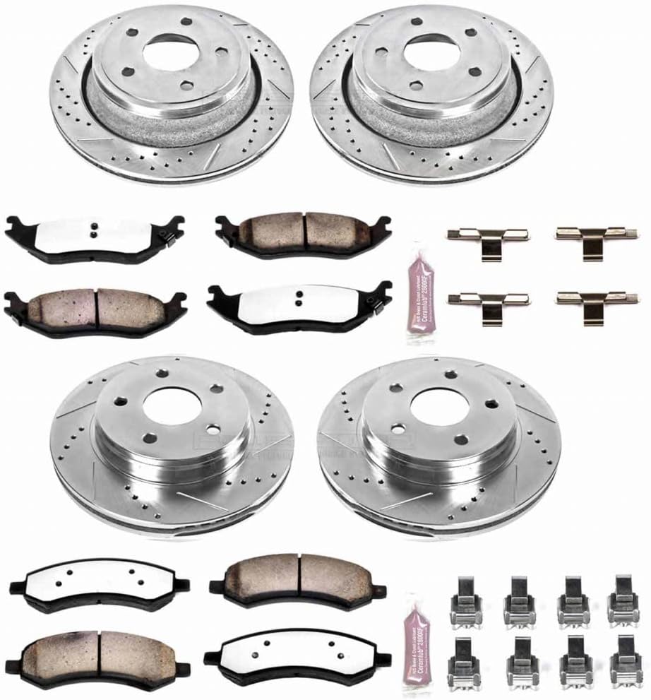 Power Stop Brake Kit For Dodge Durango 2007 08 2009 Front & Rear Z36 Truck & Tow | K2164-36
