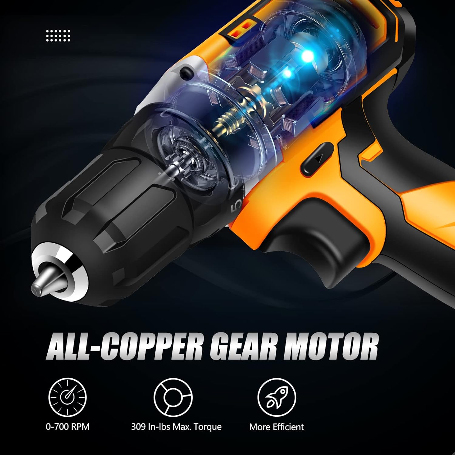 WORKSITE Cordless Drill/Driver Kit, 20V MAX 3/8