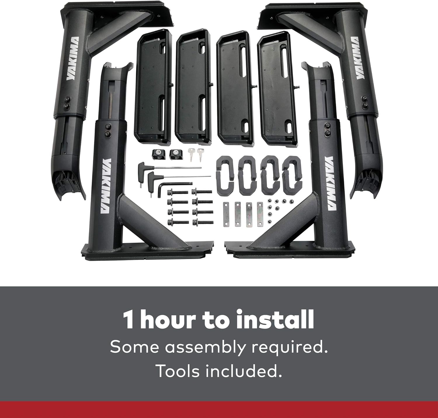 YAKIMA, Overhaul HD, Adjustable-Height Heavy Duty Truck Bed Rack