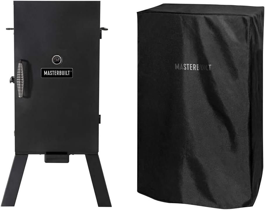 Masterbuilt MB20070210 Analog Electric Smoker with 3 Smoking Racks, 30 inch, Black