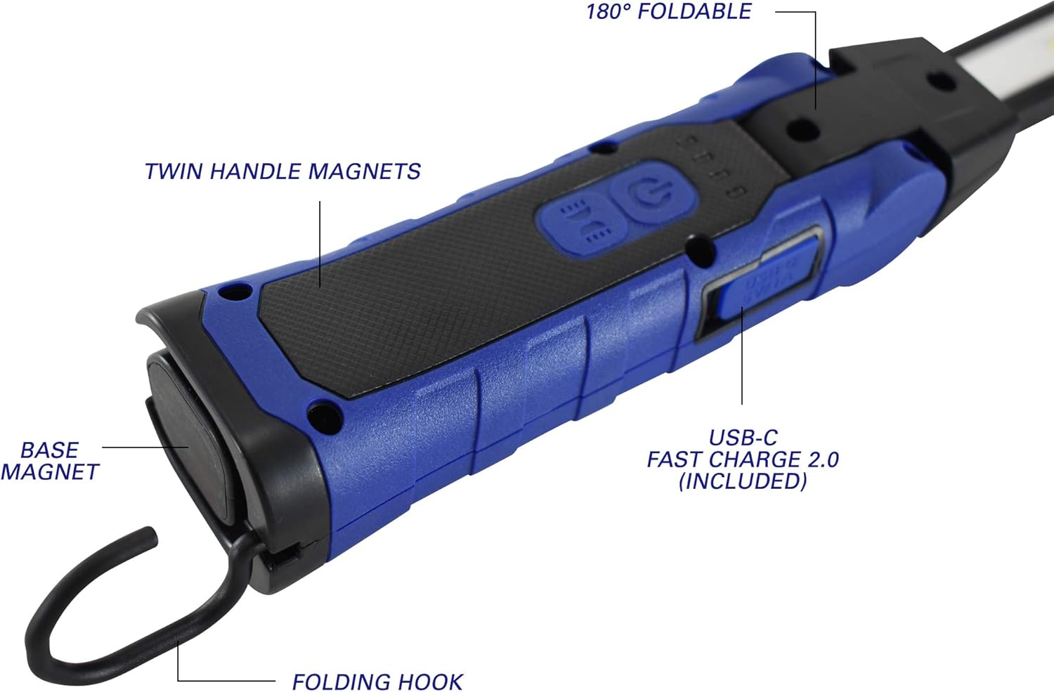 Astro Tools 52SLC 500x2 Lumen Folding Double-Sided LED Slim Light W/Wireless Charging Pad Pack of 2