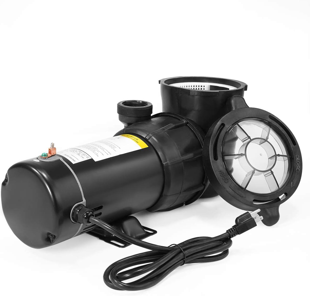 XtremepowerUS 75125 Pump Pool Above Ground 1.5HP Single Speed, Black